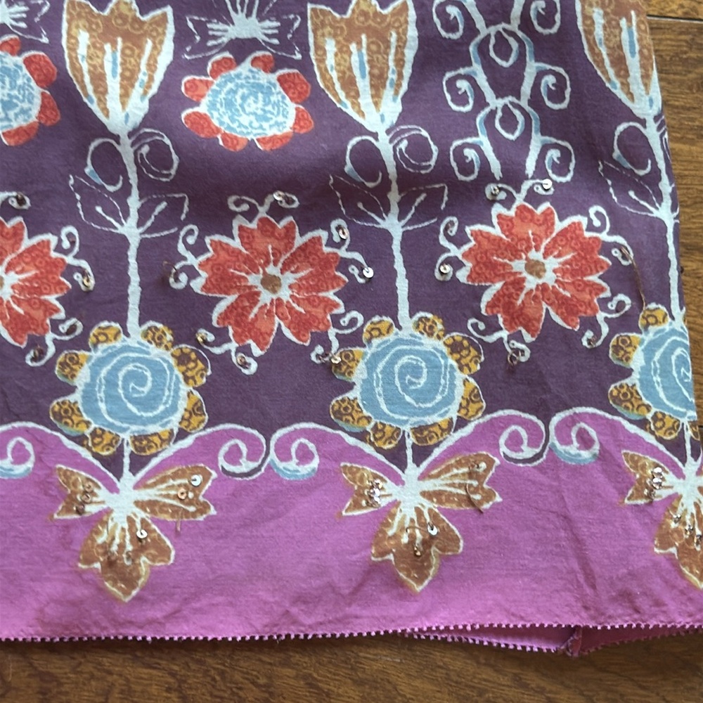 Sigrid Olsen Floral and Sequin Vintage Skirt - Picture 8 of 15